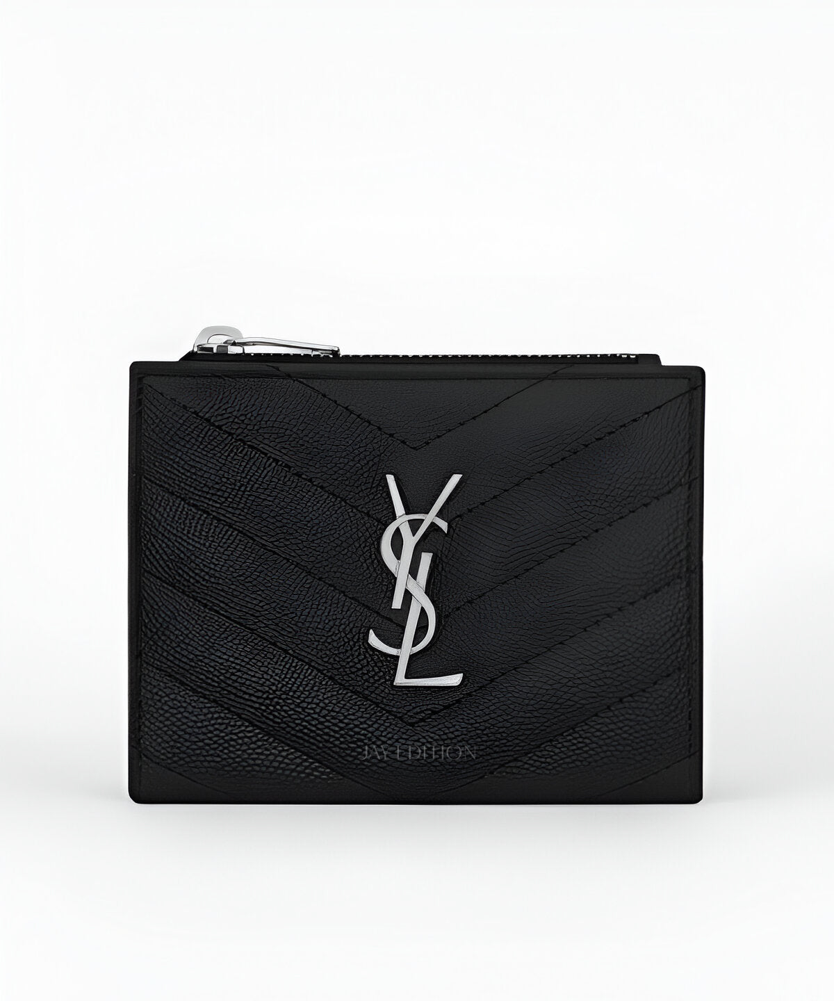 생로랑 카산드라 마테라쎄 반지갑 블랙 퀼팅 카프스킨 YSL 카산드라 로고 플랩 스타일 컴팩트한 수납 구성