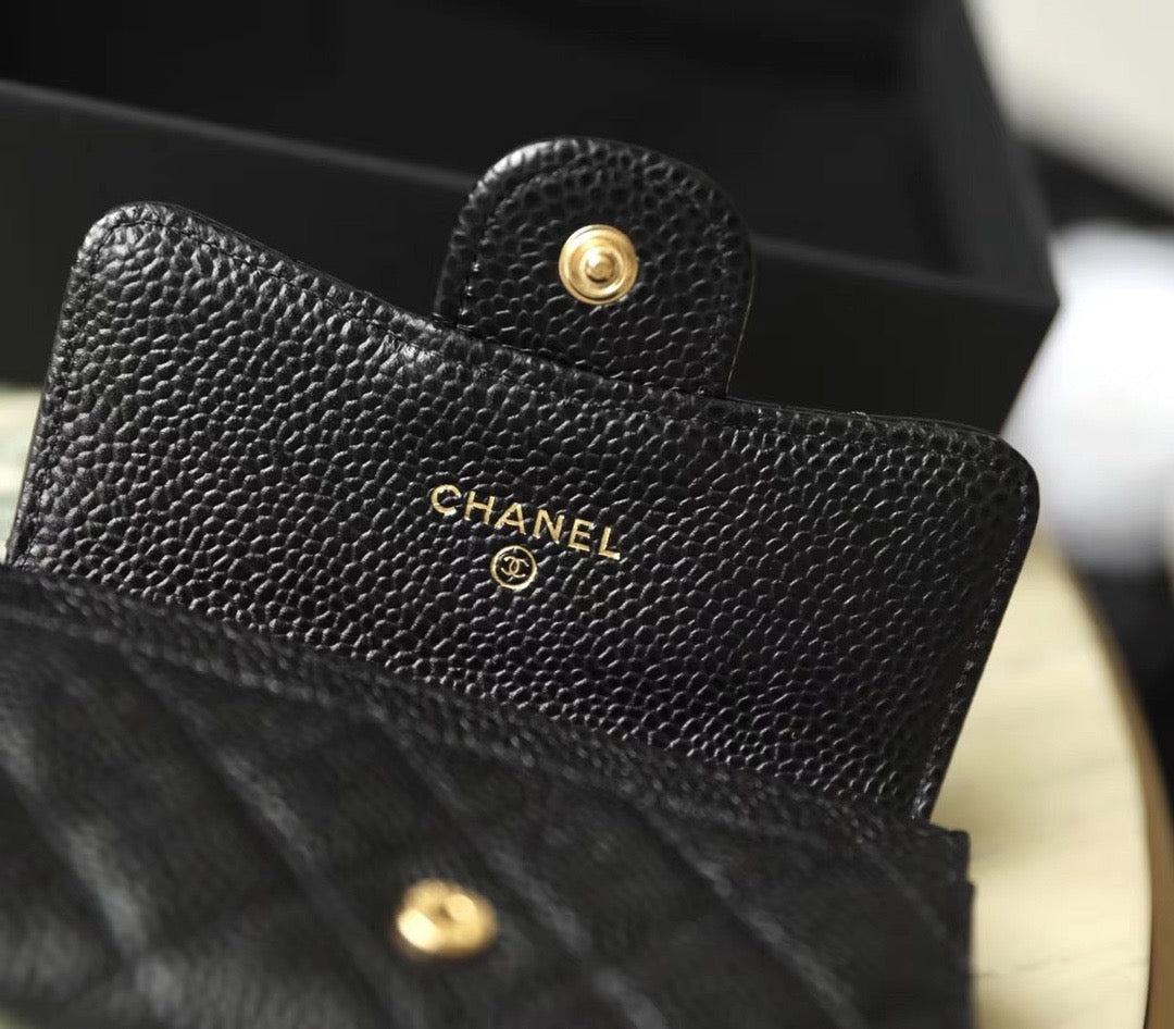 해외재고) 샤넬 클래식 플랩 카드지갑 금장 캐비어 (수량:2개)