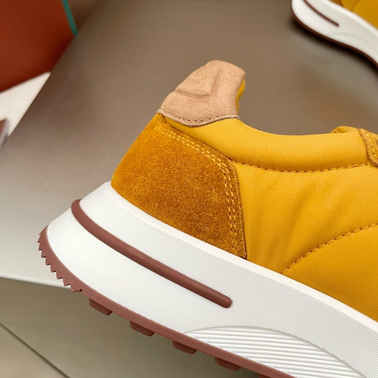 로로피아나 위크앤드 워크 패브릭 스니커즈 옐로우