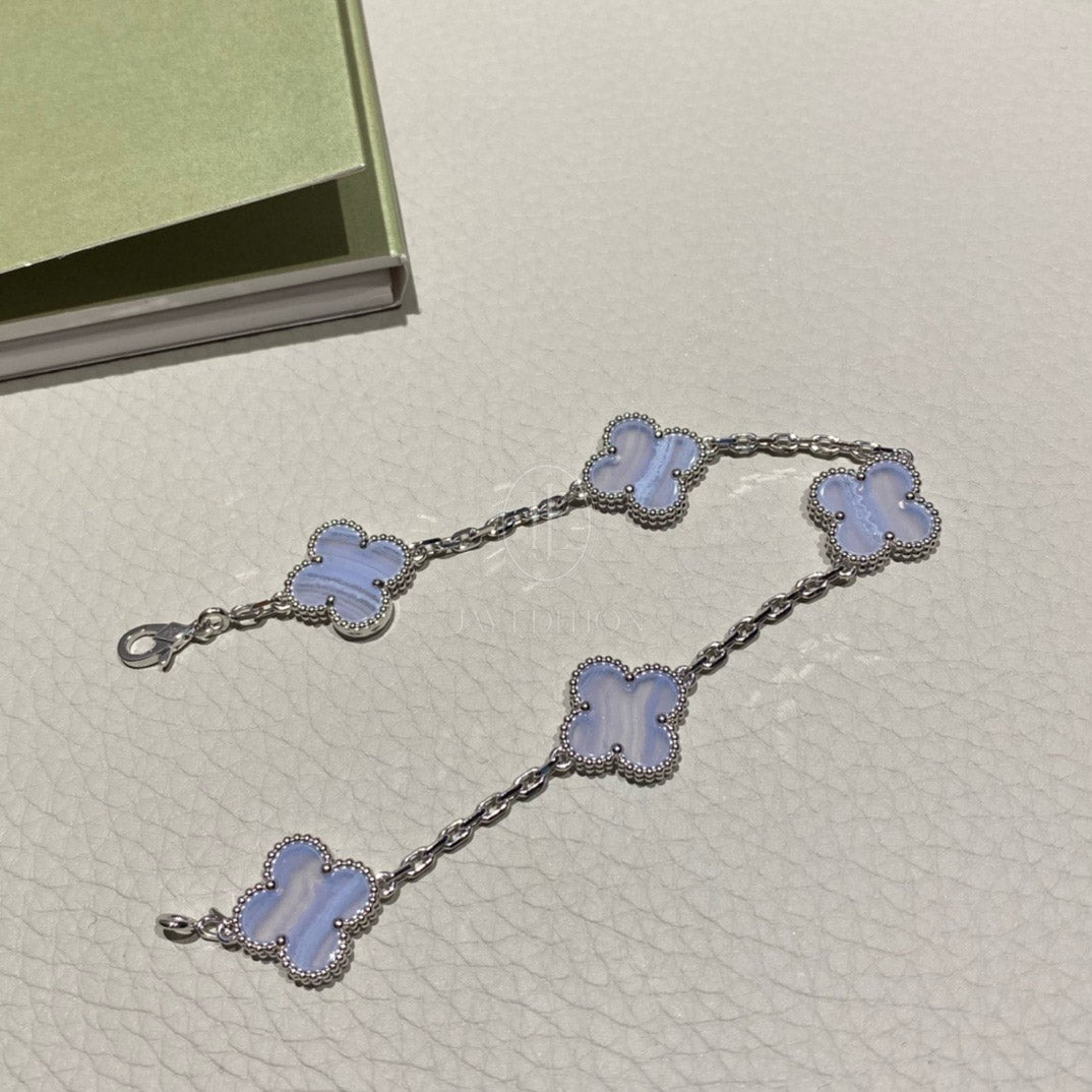 반클리프 빈티지 브레이슬릿 칼세도니 (18K)