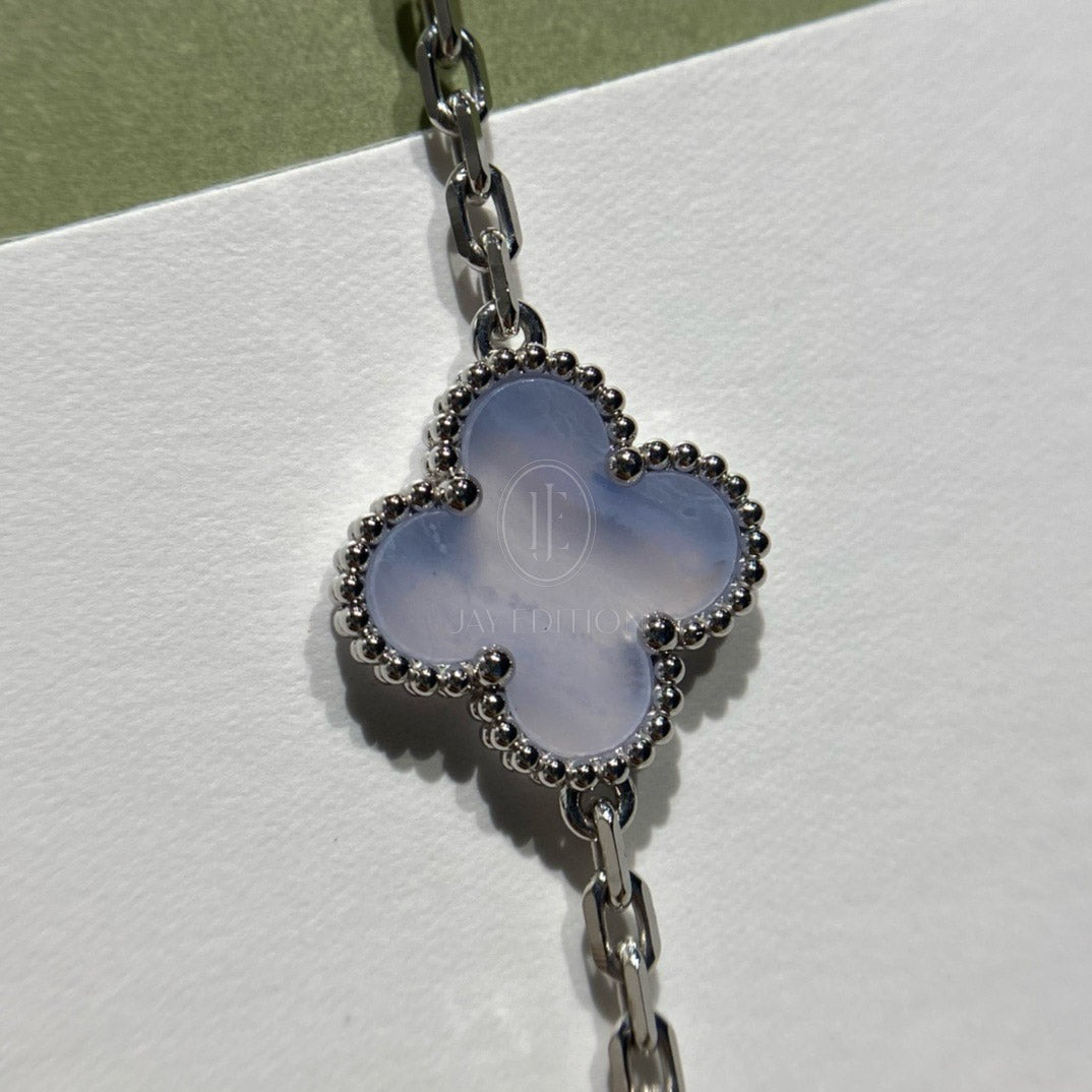 반클리프 빈티지 브레이슬릿 칼세도니 (18K)