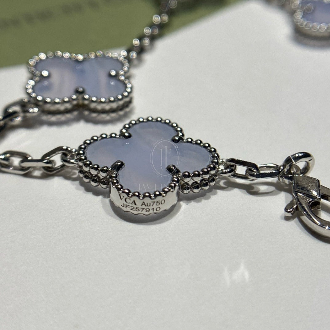 반클리프 빈티지 브레이슬릿 칼세도니 (18K)