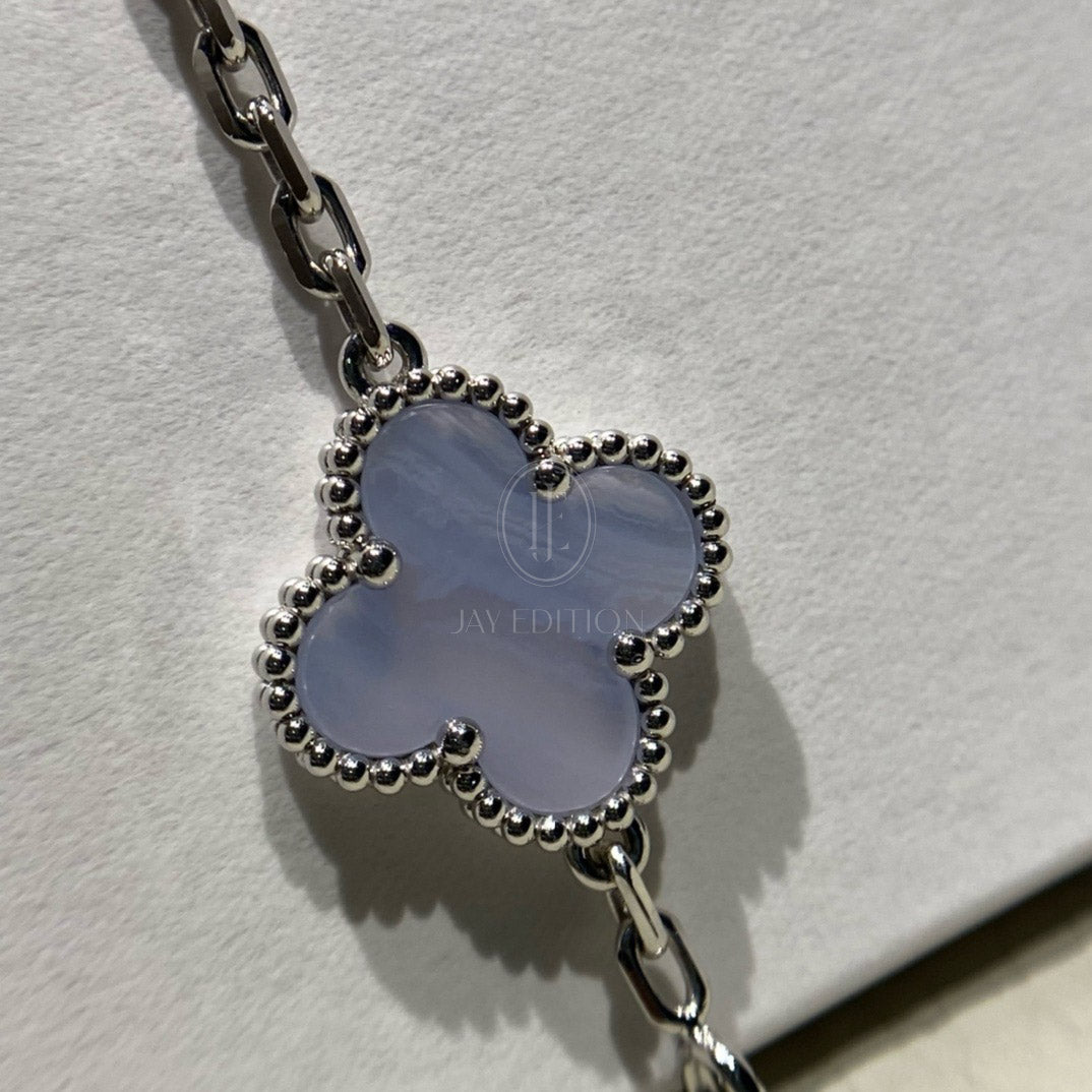 반클리프 빈티지 브레이슬릿 칼세도니 (18K)