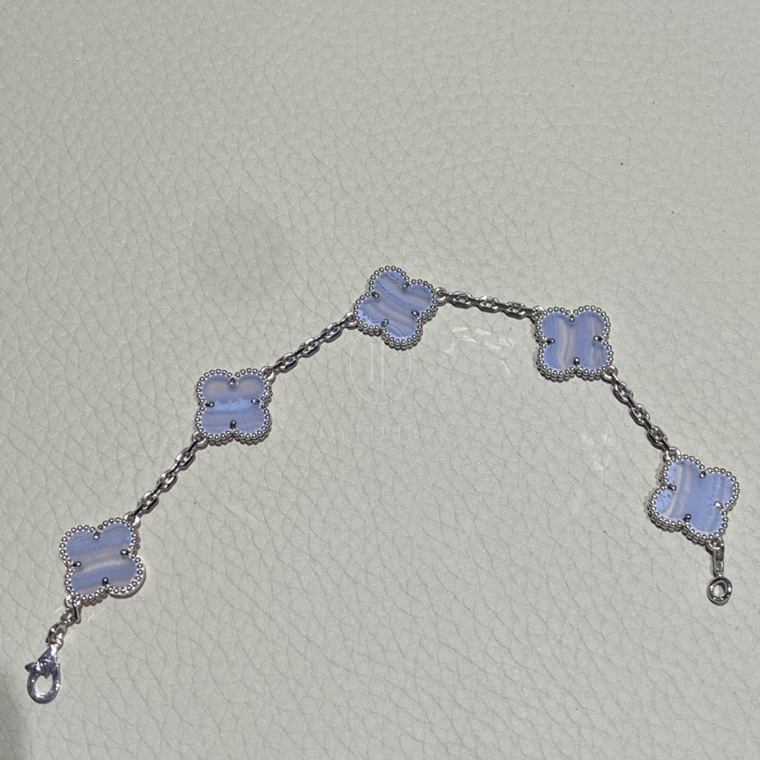 반클리프 빈티지 브레이슬릿 칼세도니 (18K)