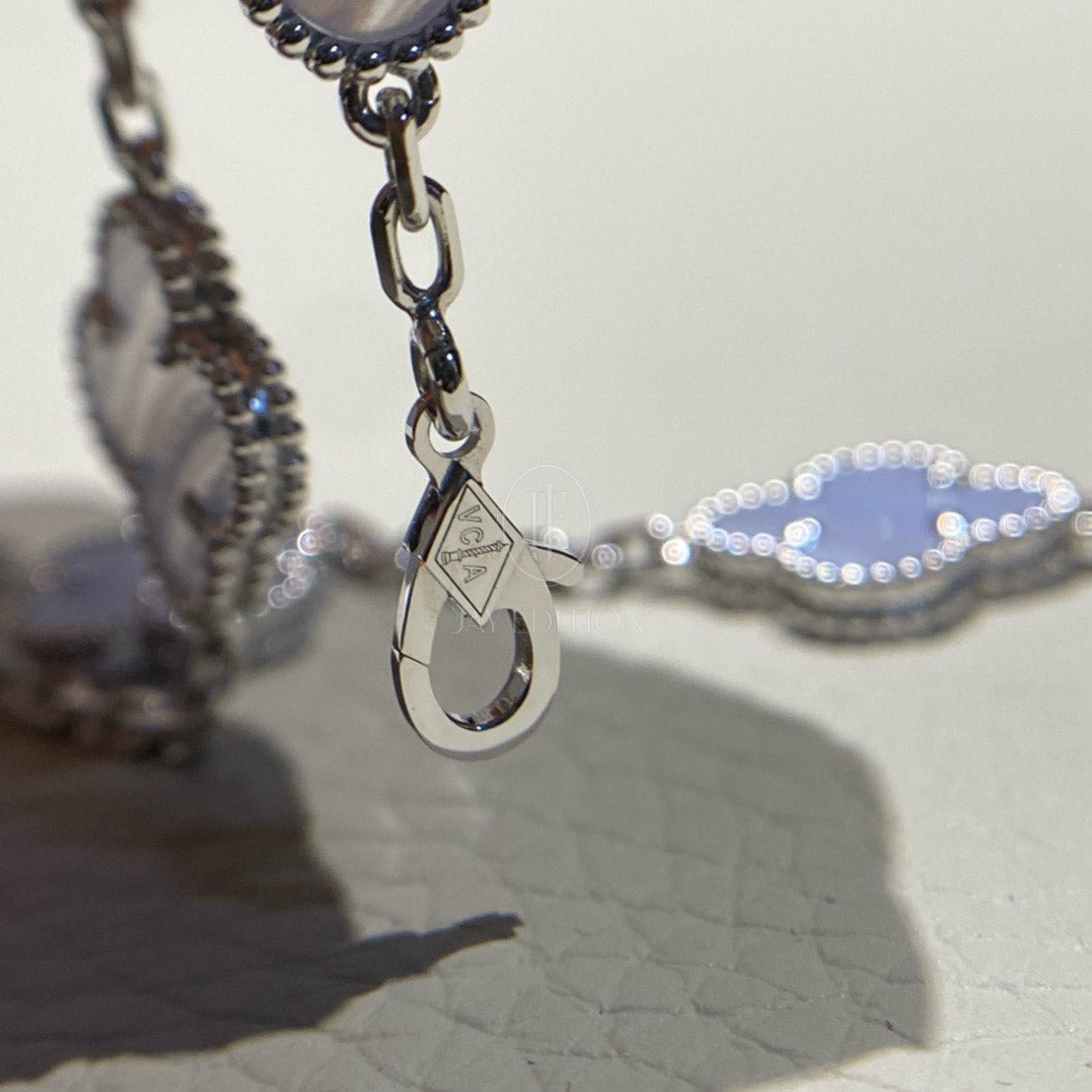 반클리프 빈티지 브레이슬릿 칼세도니 (18K)