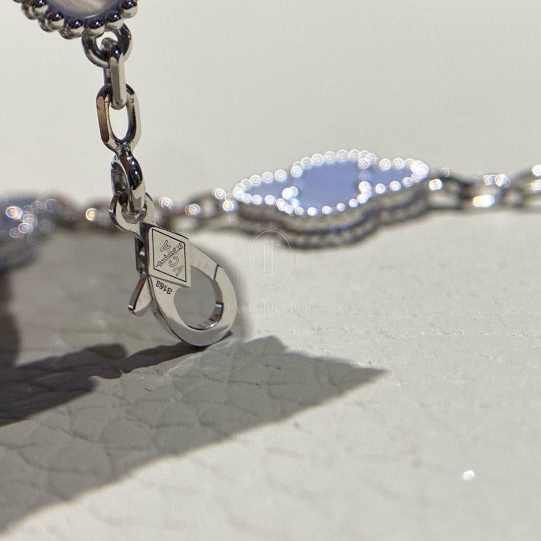 반클리프 빈티지 브레이슬릿 칼세도니 (18K)