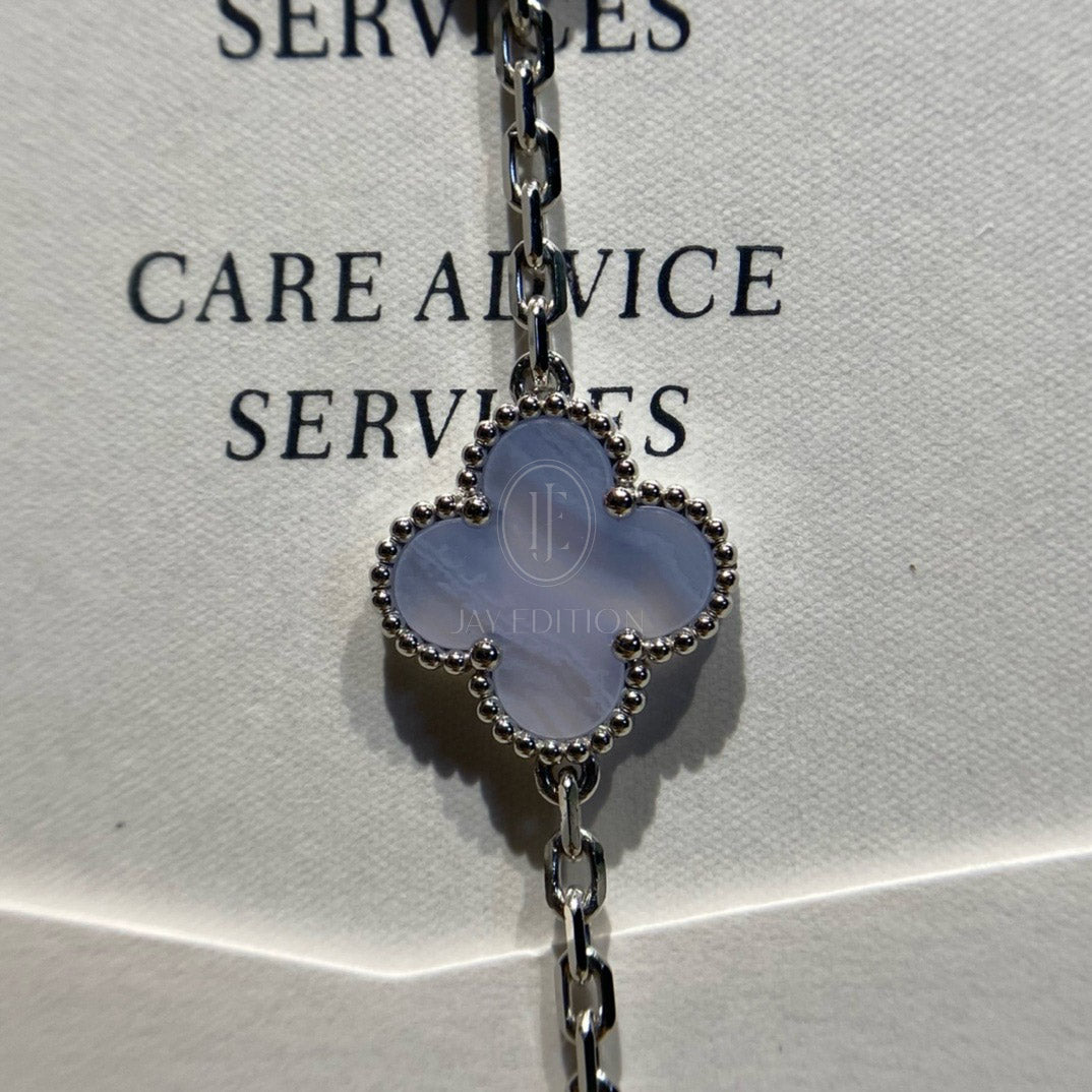 반클리프 빈티지 브레이슬릿 칼세도니 (18K)