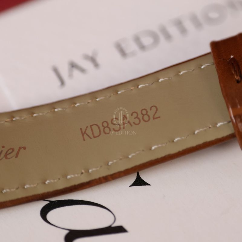 까르띠에 탱크 루이 옐로우골드 브라운스트랩