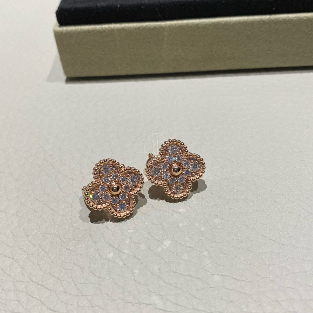 반클리프 빈티지 알함브라 이어링 다이아 (18K)