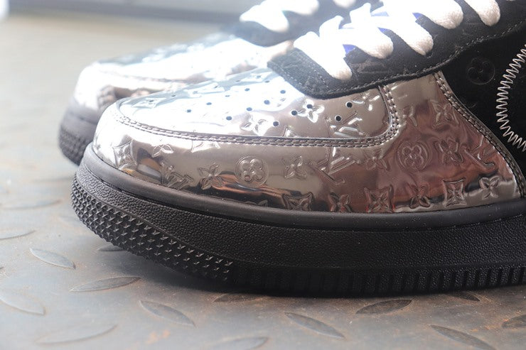 루이비통 x 나이키 에어포스1 버질아블로 멧 실버 블랙