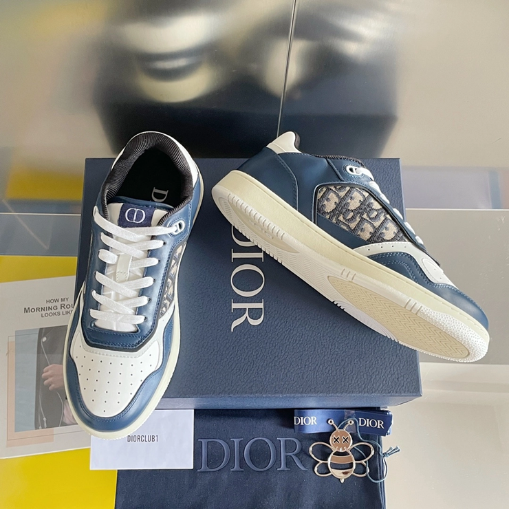 디올 B27 업타운 로우탑 스니커즈 오블리크 자카드