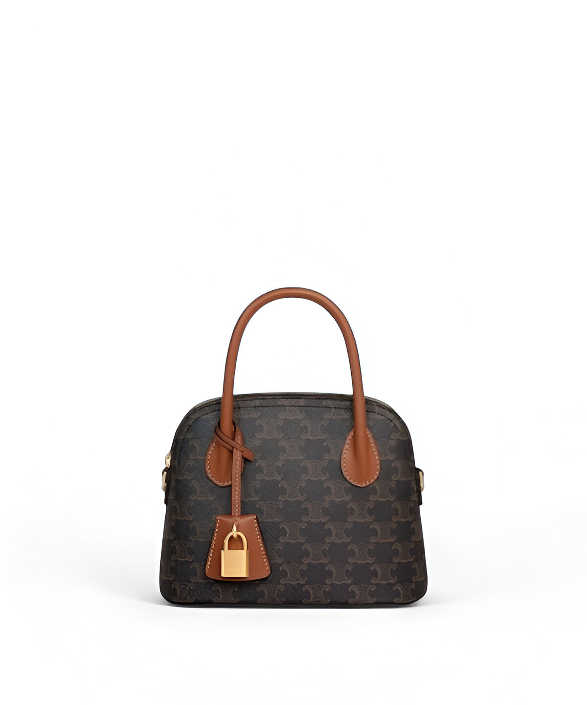 셀린느 틴 오노린 백 크로스백 전면 이미지, 플랩 클로징과 디보싱 로고 디테일