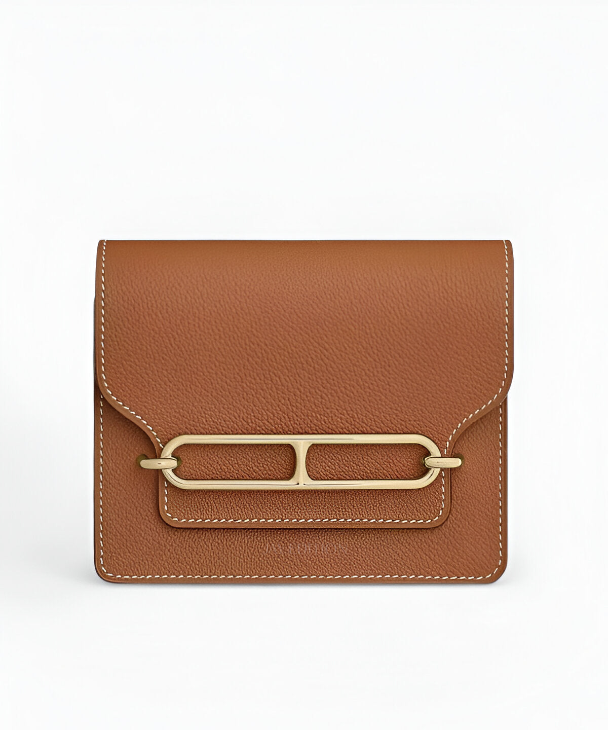 에르메스 롤리스 슬림 지갑 에버컬러 에버컬러 가죽 플랩 디테일의 미니멀 고급 지갑