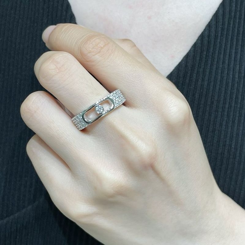 메시카 무브 주얼리 파베 링