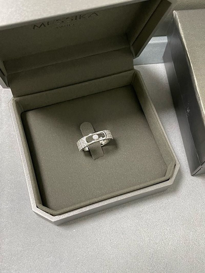 메시카 무브 주얼리 파베 링