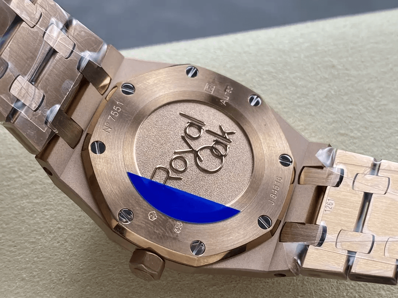 데마피게 로얄오크 67651 초코판 로즈골드 금통 다이아세팅 (33mm,쿼츠)
