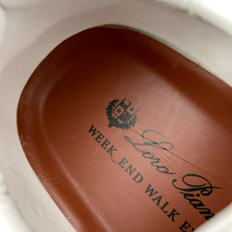 로로피아나 위크앤드 워크 패브릭 스니커즈 화이트