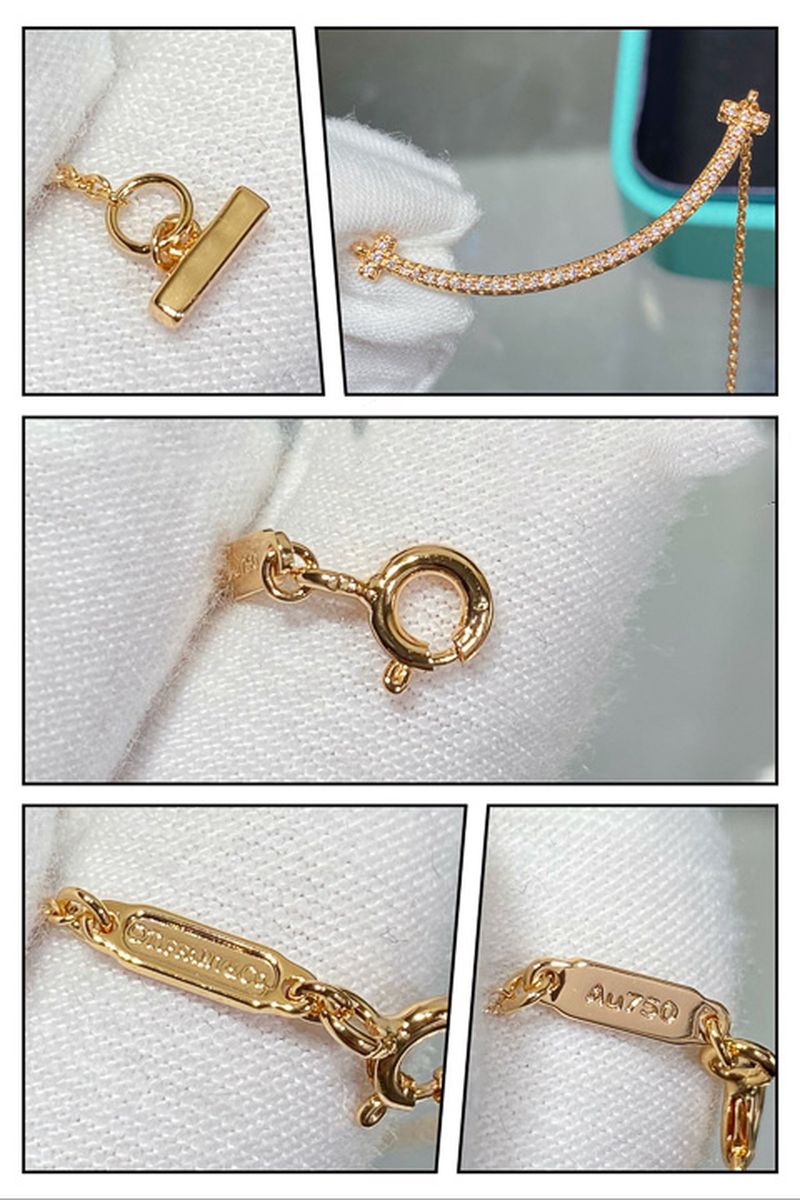 티파니 스마일 파베 펜던트 미디움