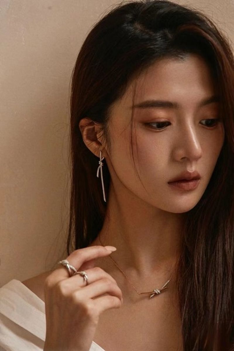 티파니 노트 부분 파베 네크리스