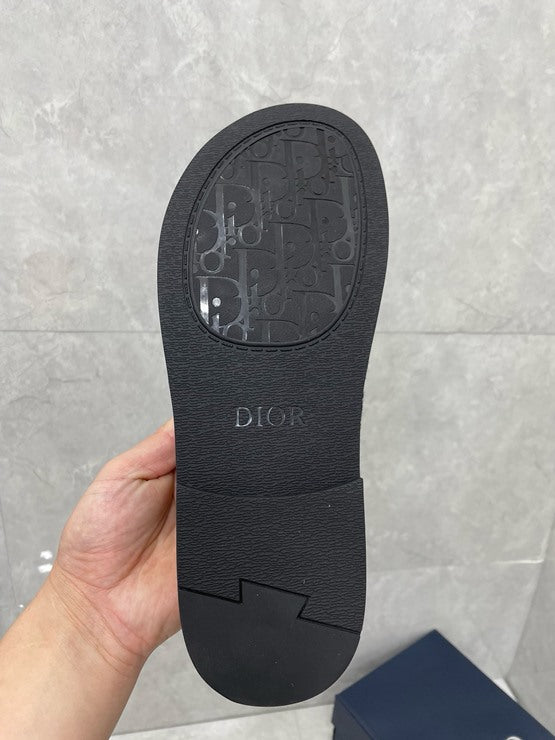 디올 알리아스 샌들 오블리크 자카드