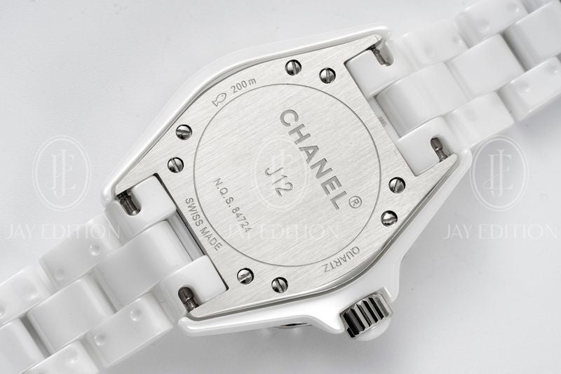 샤넬 J12 워치 33mm 화이트 다이아 인디케이터 쿼츠
