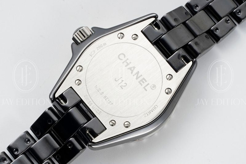 샤넬 J12 워치 33mm 블랙 다이아 인디케이터 쿼츠