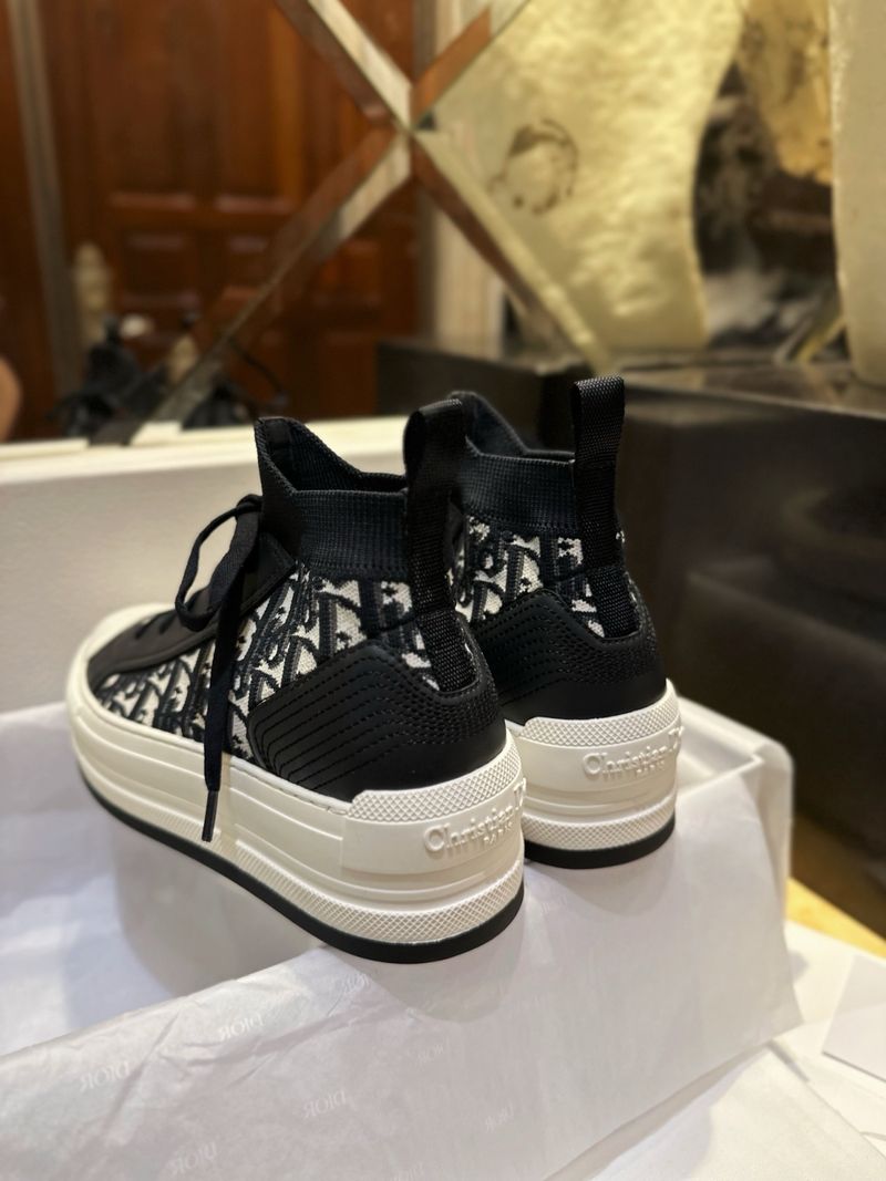 디올 워크 앤 디올 플랫폼 미드탑 스니커즈