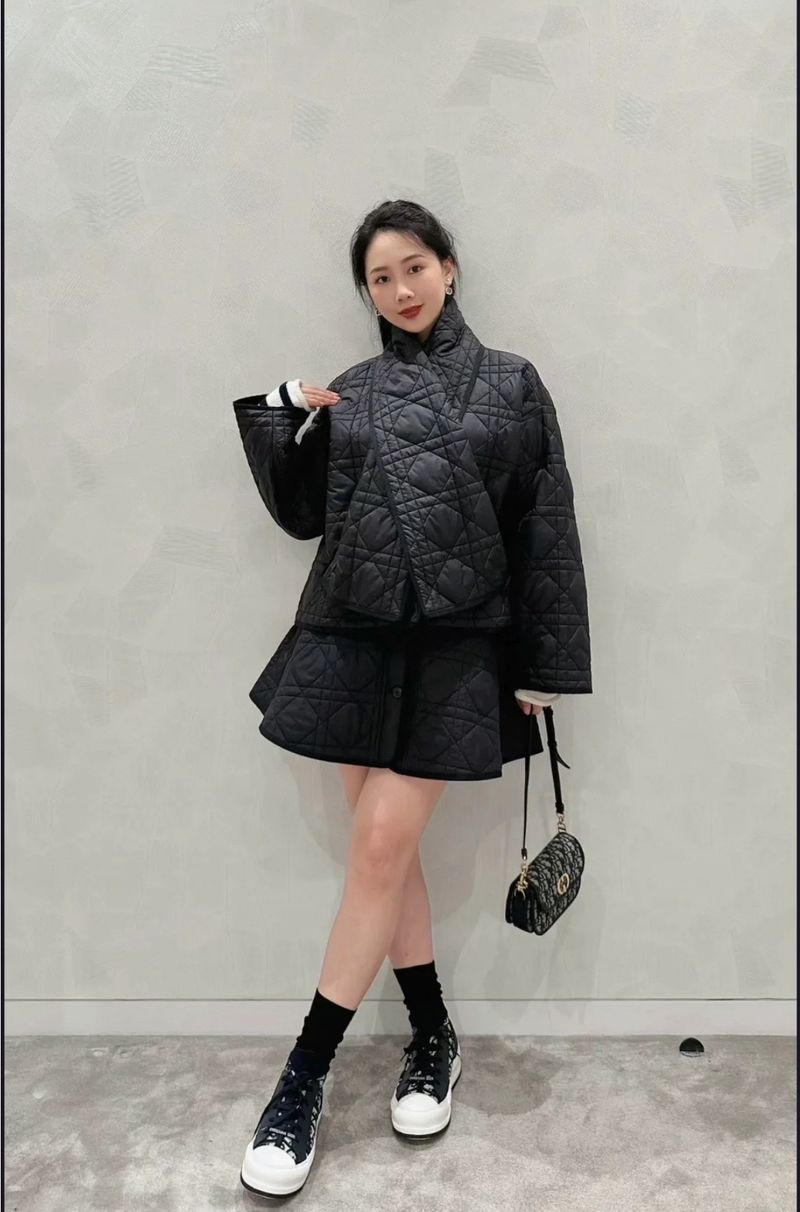디올 워크 앤 디올 플랫폼 미드탑 스니커즈
