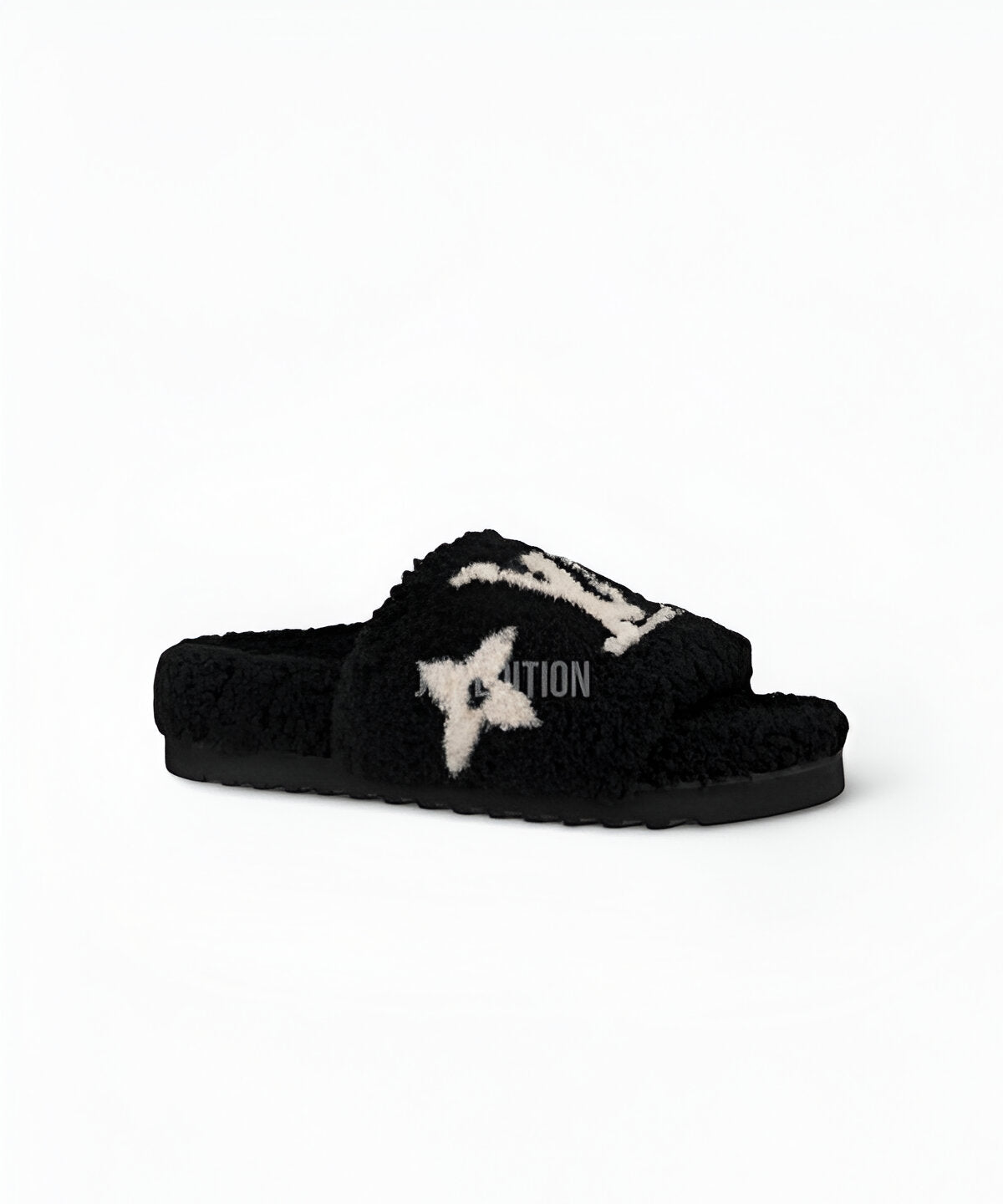 루이비통 풀 필로우 컴포트 뮬 쿠션 스트랩과 모노그램 디테일 슬리퍼