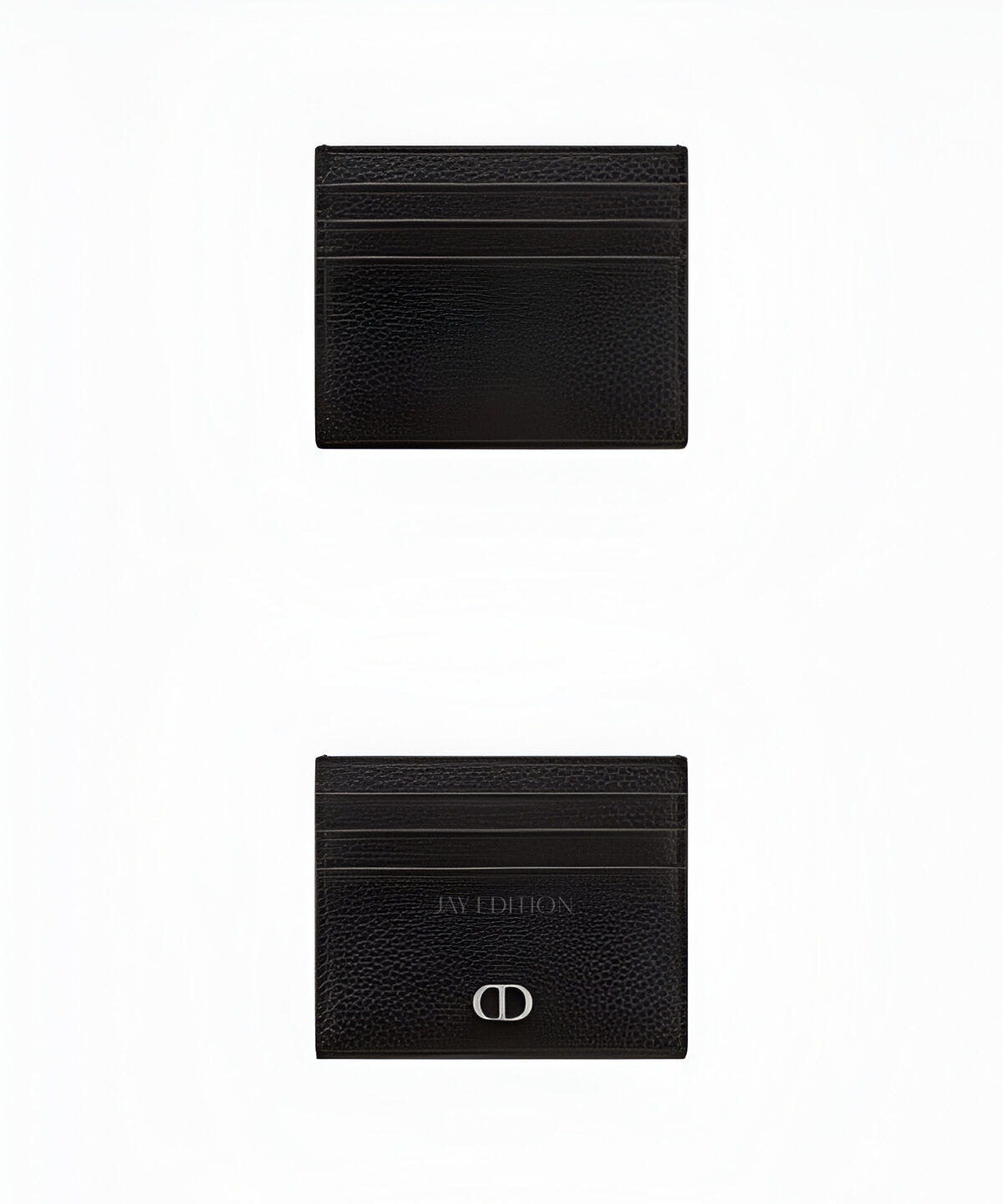 디올 CD 아이콘 카드 지갑 매끄러운 송아지 가죽과 CD 로고 디테일의 슬림한 카드 지갑