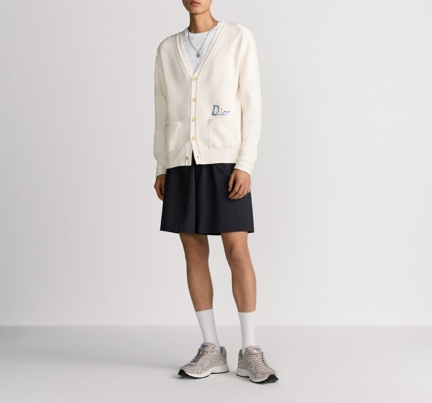 디올 x 힐튼 넬 코튼 블렌드 저지 가디건