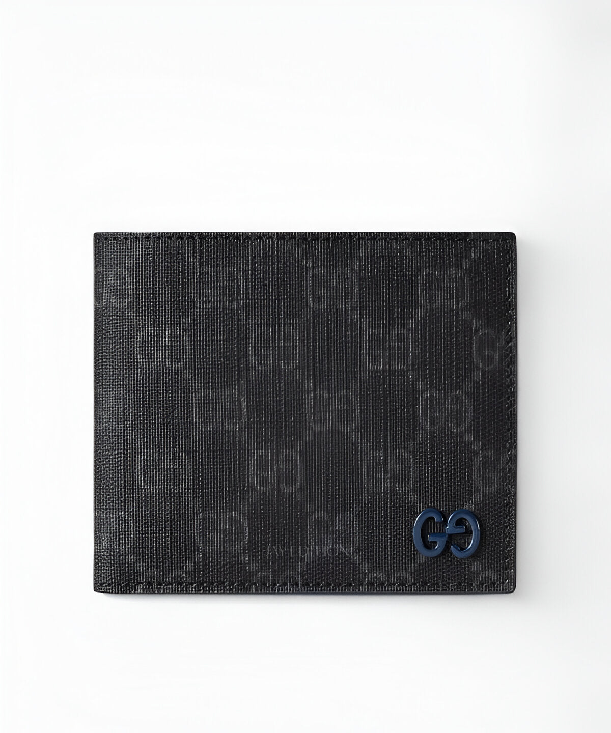 구찌 GG 플라크 디테일 슈프림 코인 반지갑 GG 모노그램 캔버스 메탈 플라크 디테일 동전 수납 지갑