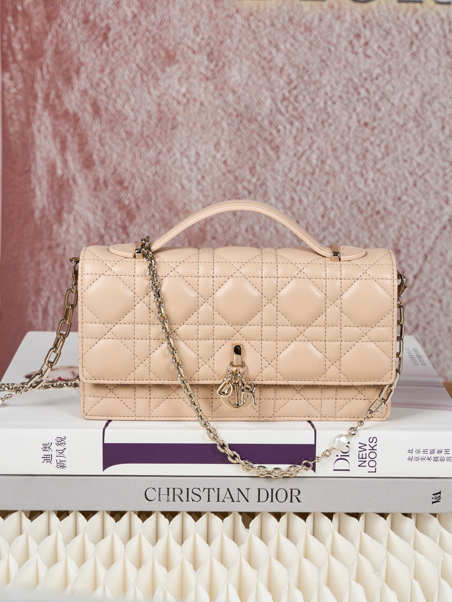 디올 미스 디올 탑핸들 미니 크로스백