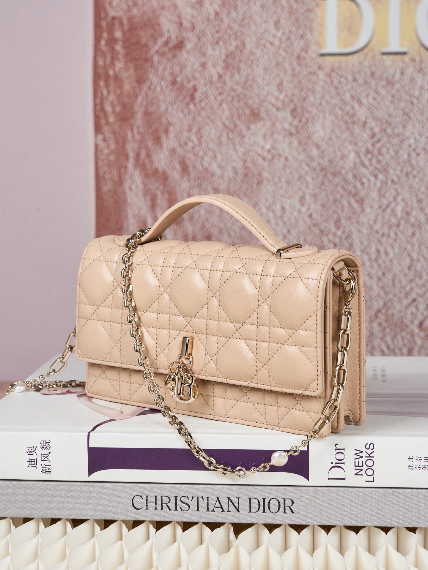 디올 미스 디올 탑핸들 미니 크로스백