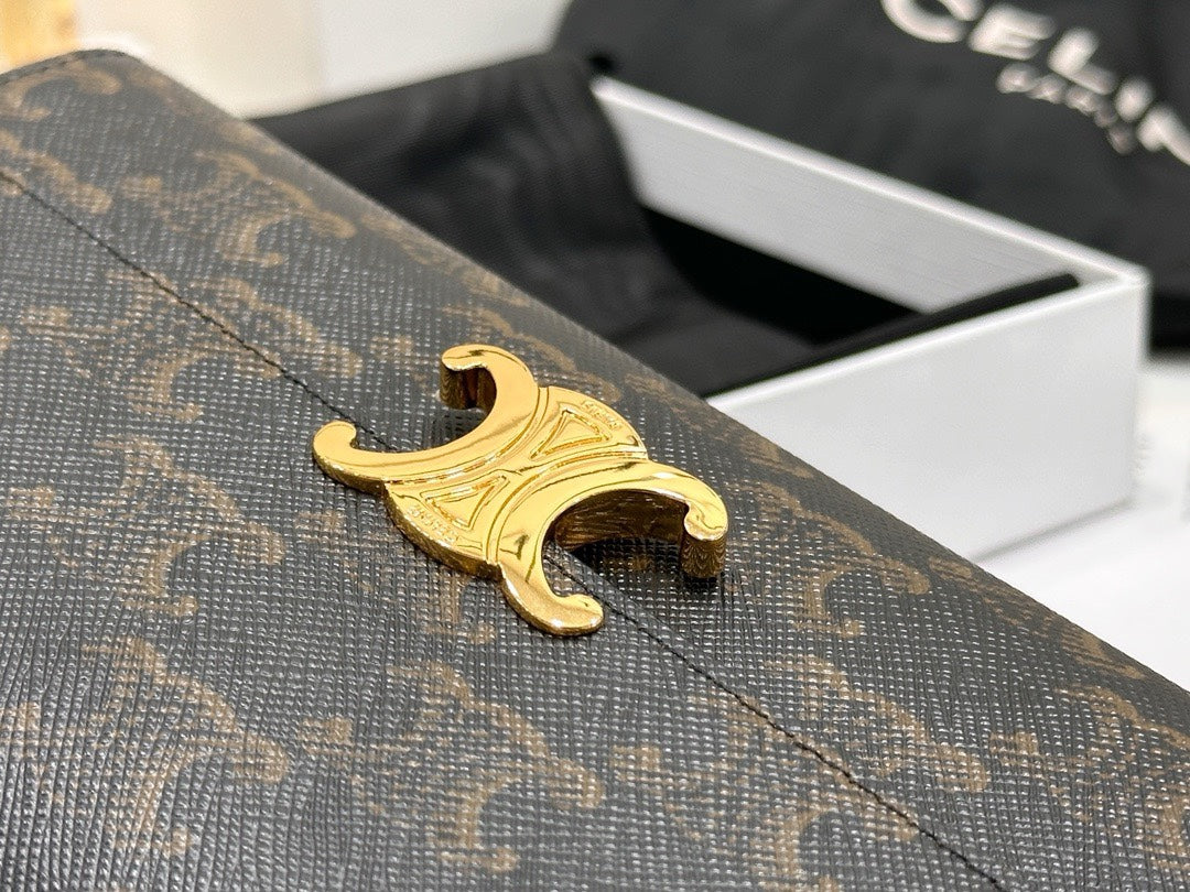 셀린느 트리옹프 캔버스 장지갑