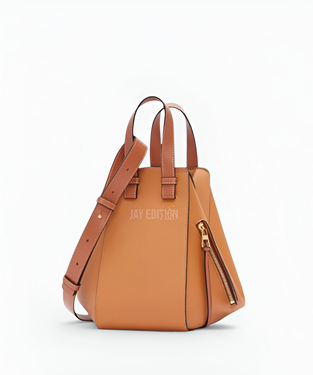 로에베 해먹백 스몰 그레인 카프스킨 지퍼 디테일 크로스백 숄더백