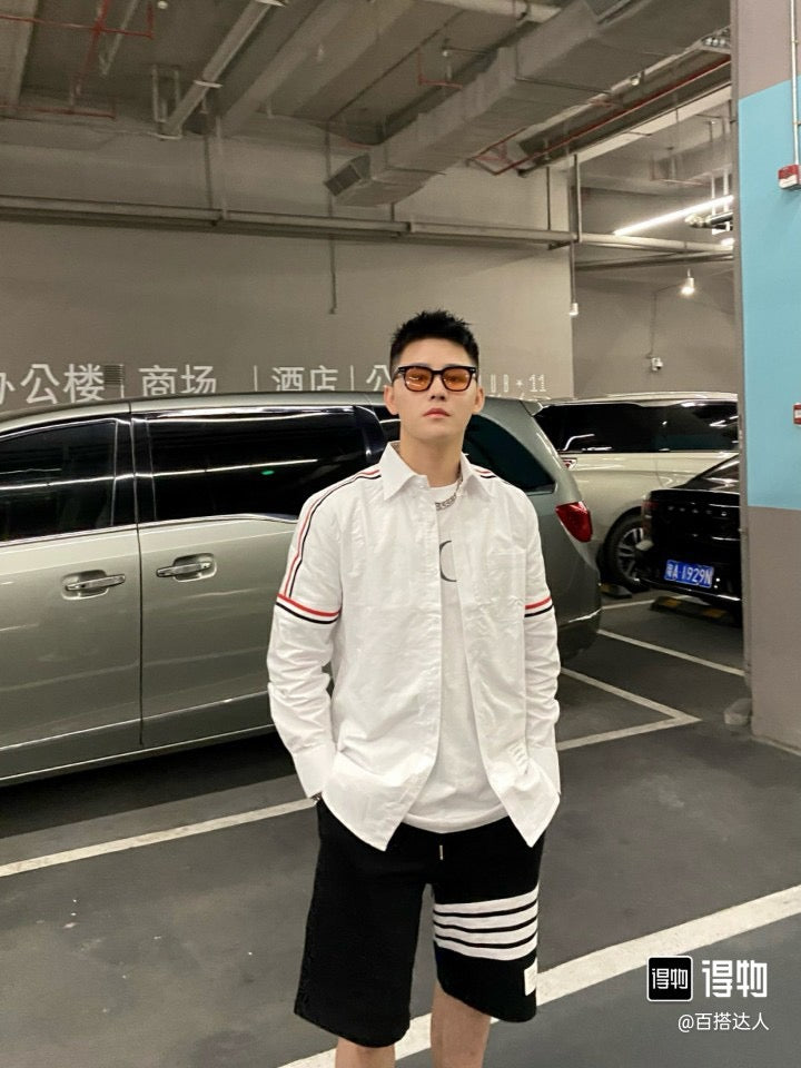 톰브라운 옥스포드 그로스그레인 암밴드 클래식 셔츠