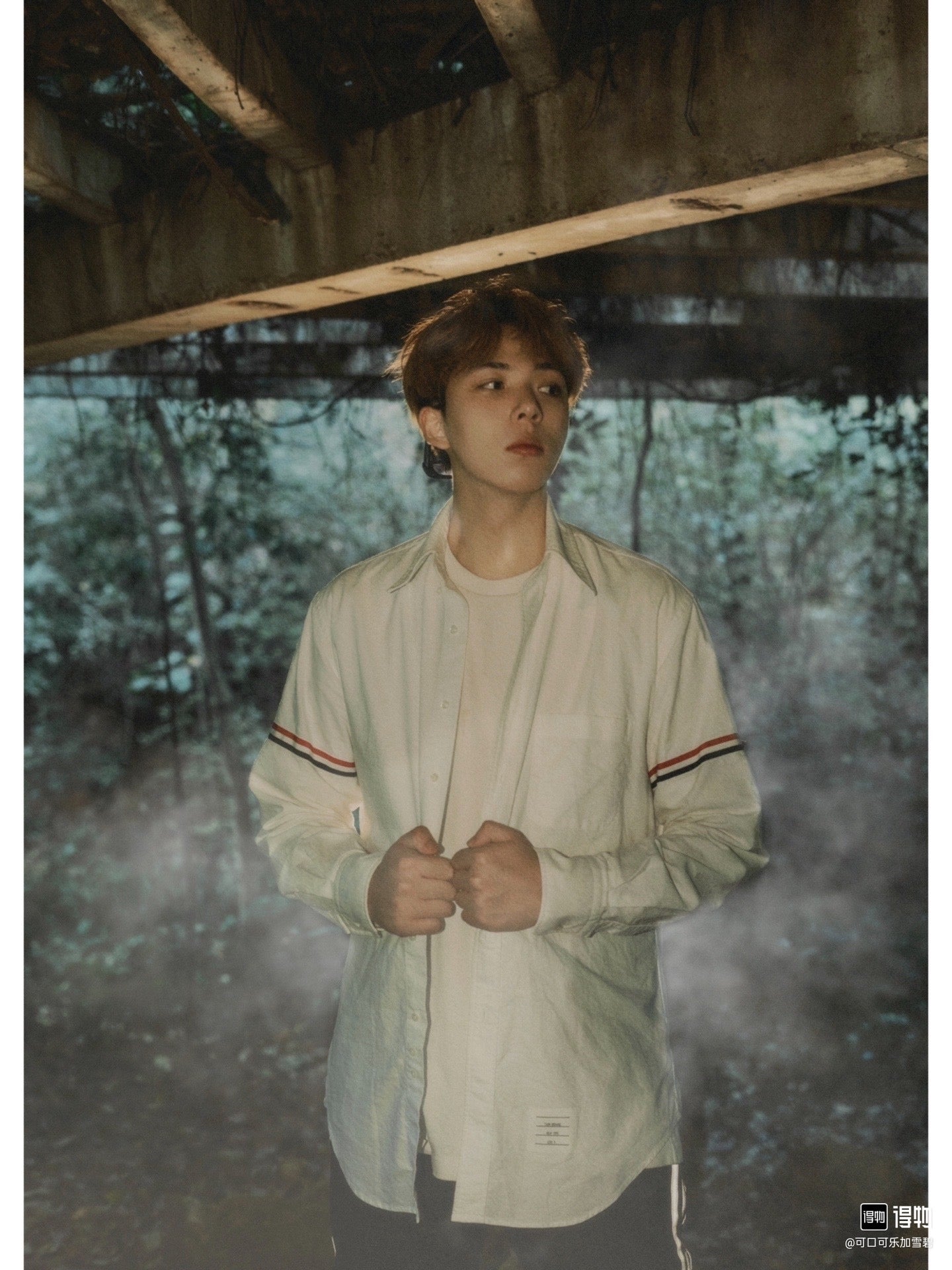 톰브라운 옥스포드 그로스그레인 암밴드 클래식 셔츠