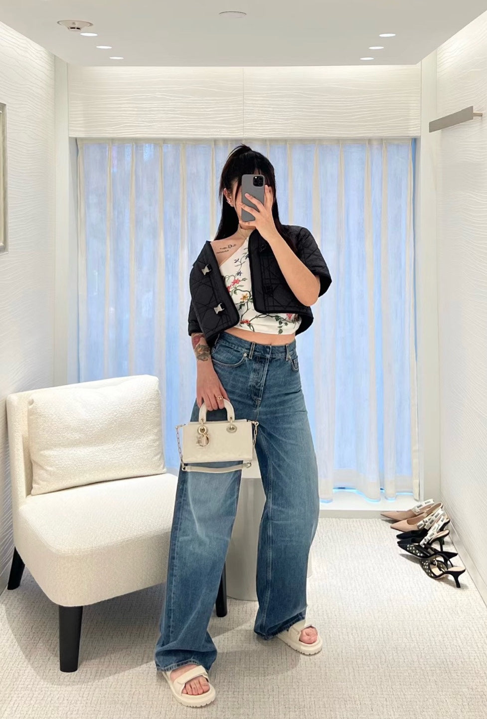 디올 레이디 디 조이 페이던트 스몰 백