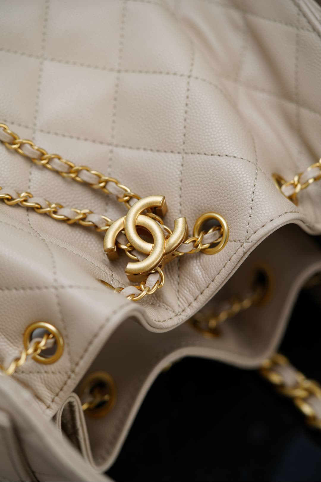 샤넬 25백 스몰 (베이지)