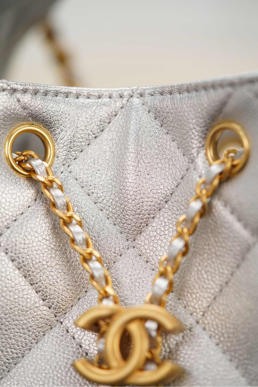 샤넬 25백 스몰 (실버)