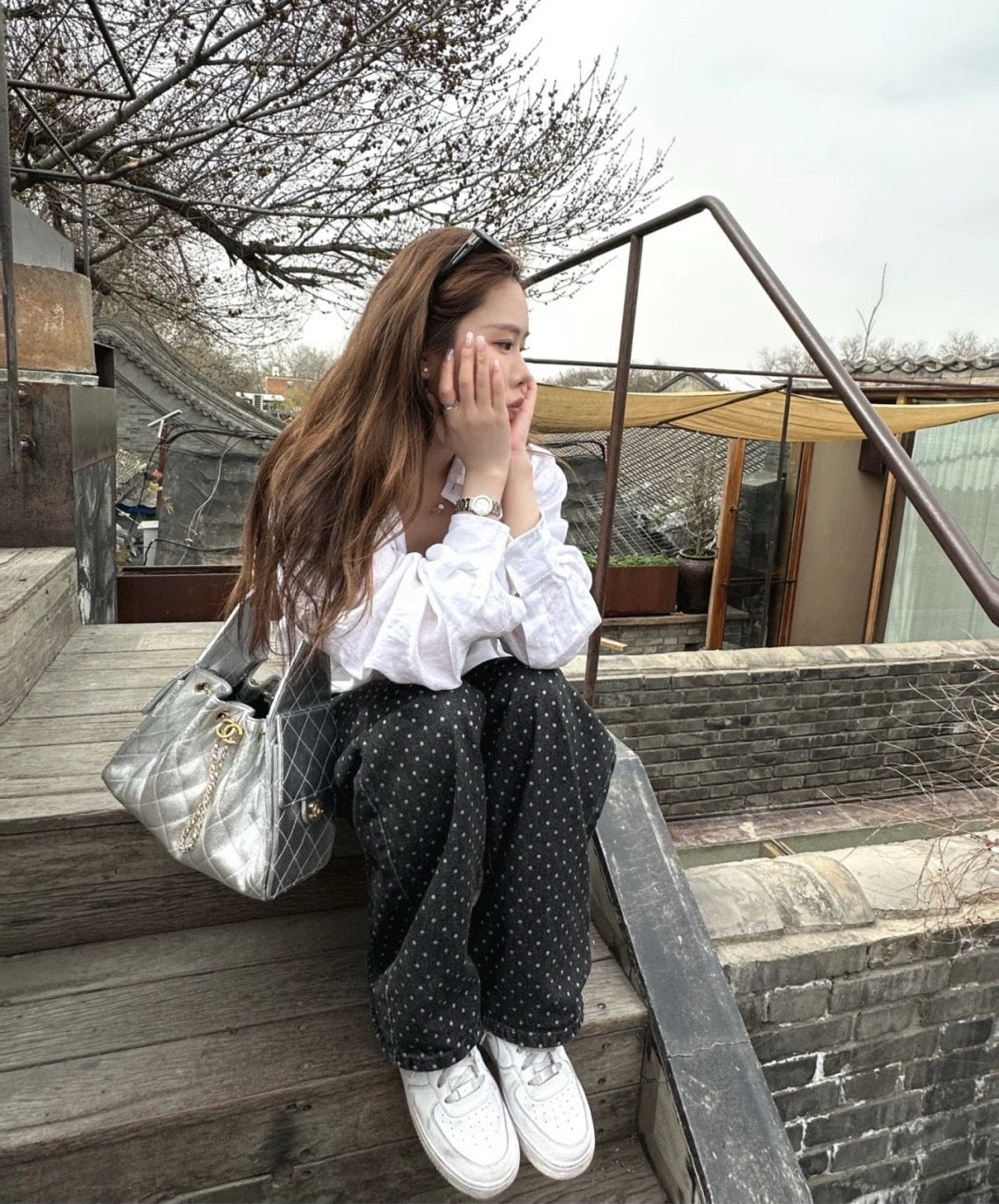 샤넬 25백 스몰 (실버)