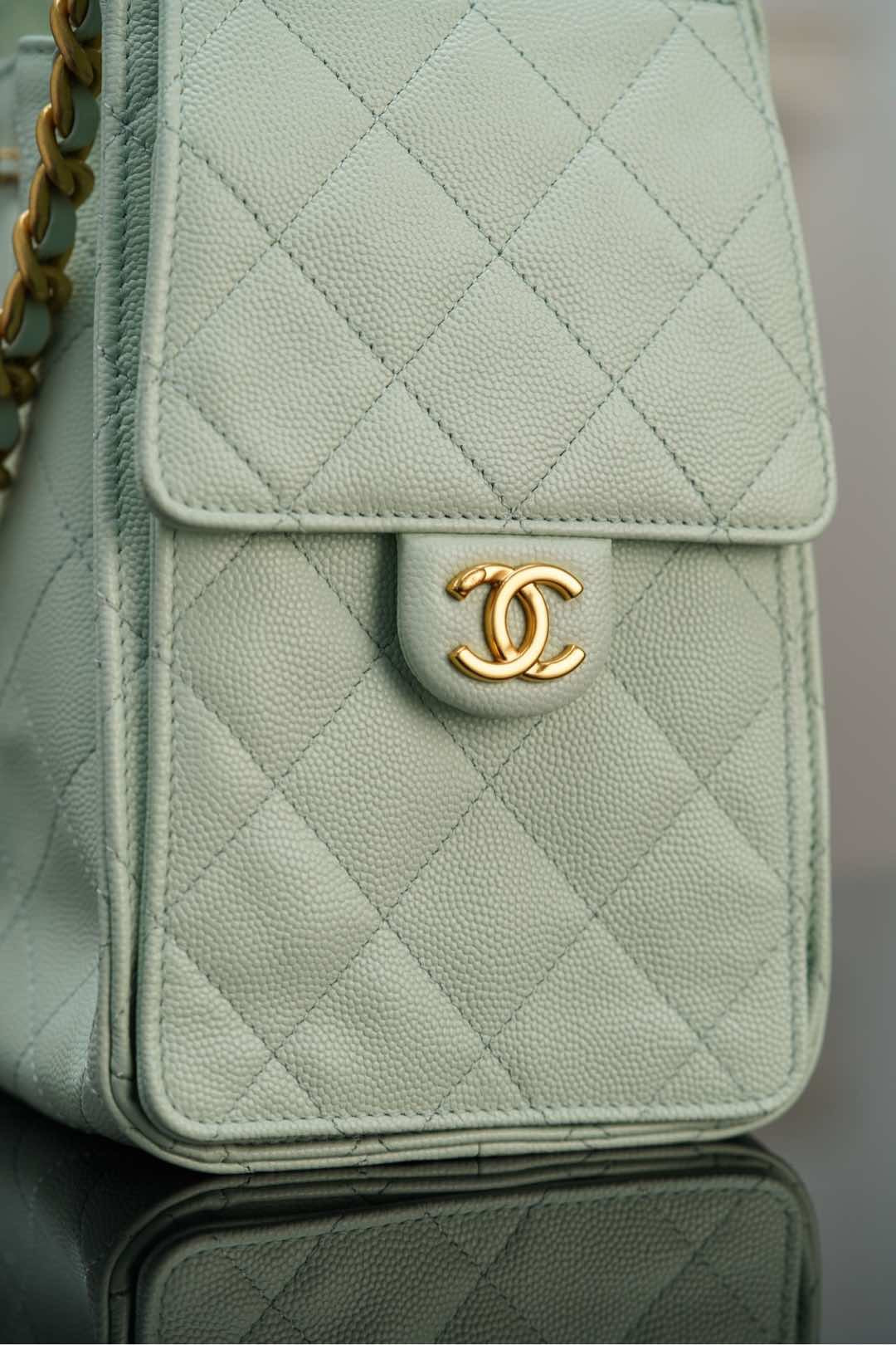 샤넬 25백 스몰 (라이트 그린)