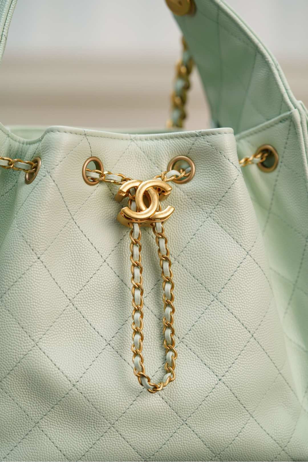 샤넬 25백 스몰 (라이트 그린)