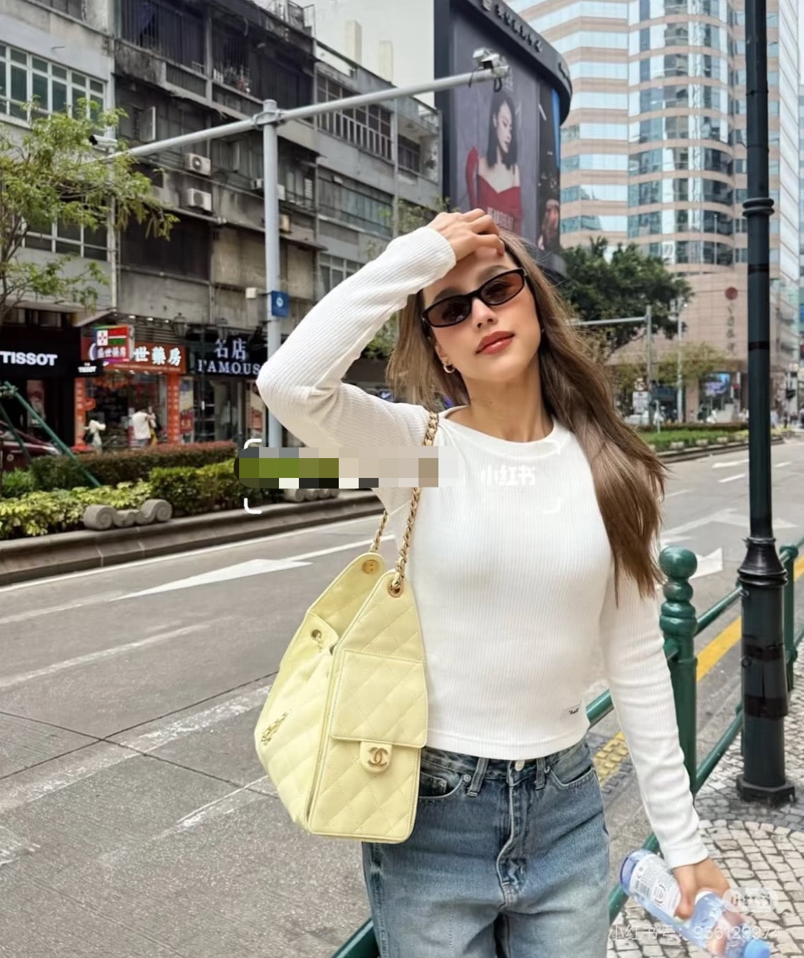 샤넬 25백 스몰 (라이트 옐로우)