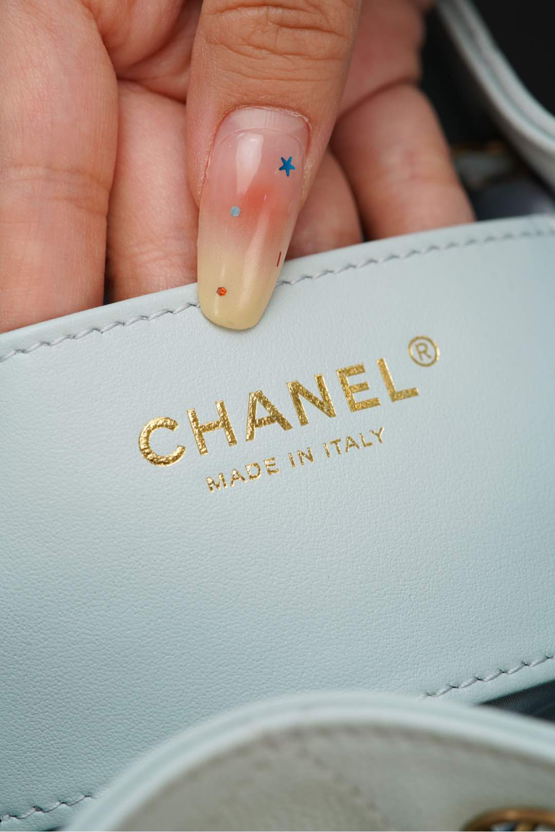 샤넬 25백 스몰 (라이트블루)