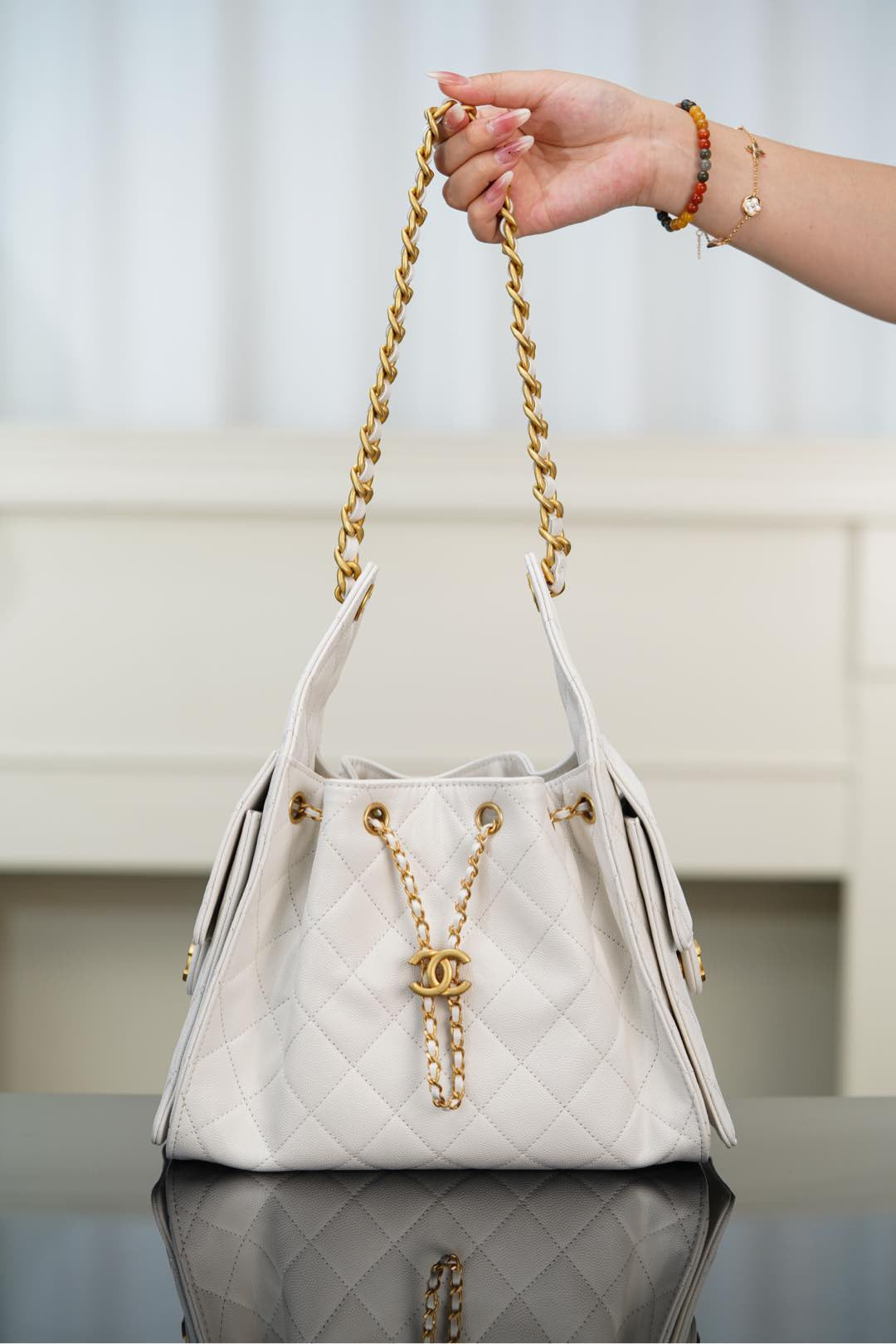 샤넬 25백 스몰 (화이트)