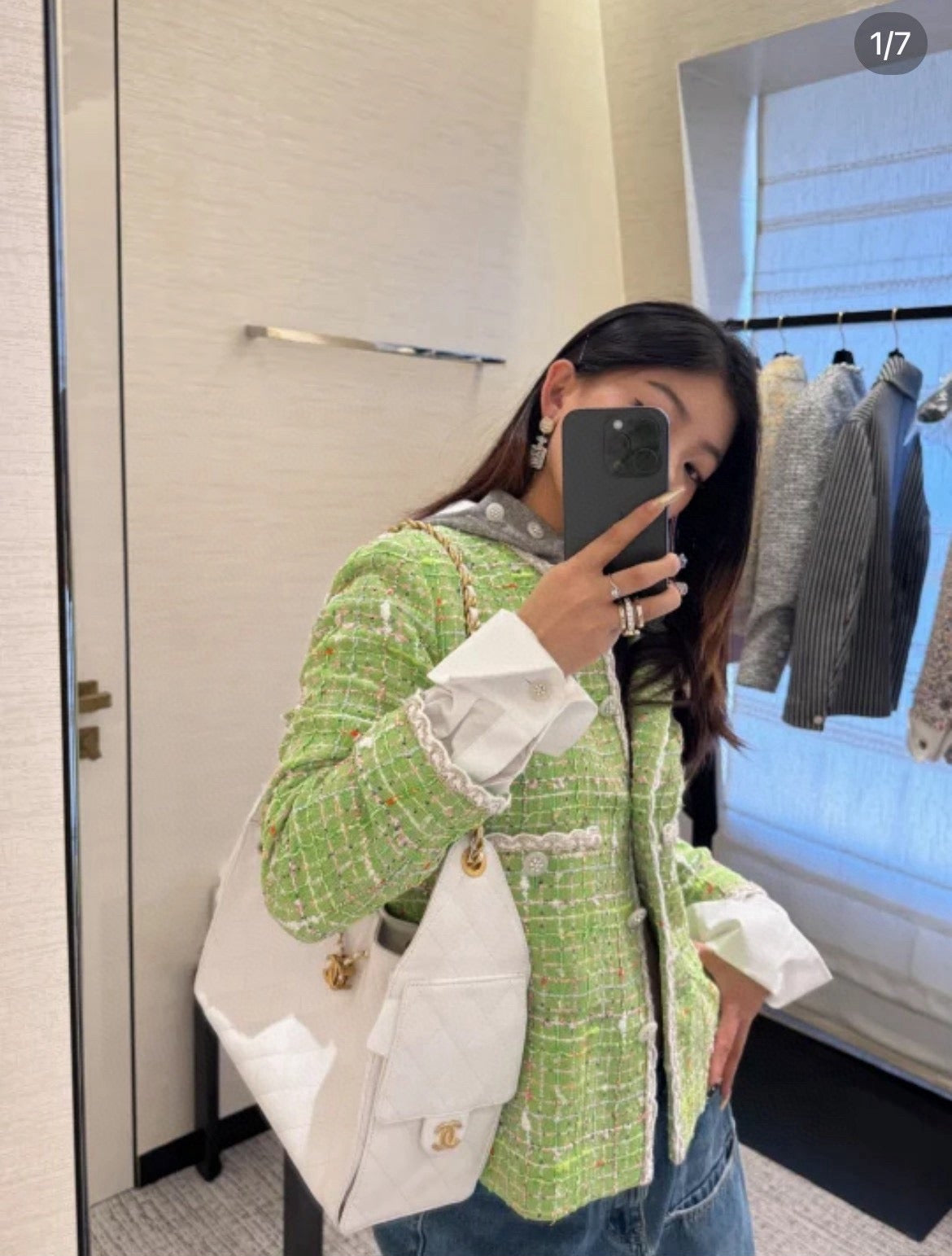 샤넬 25백 스몰 (화이트)