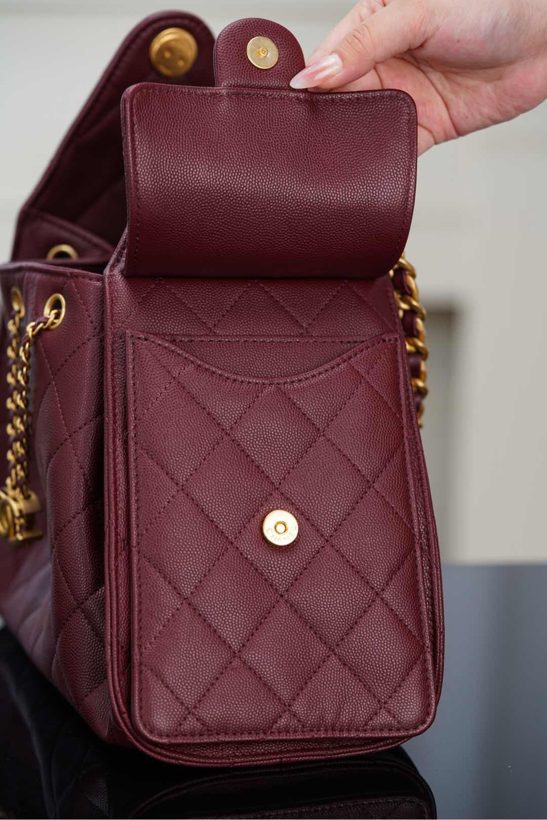 샤넬 25백 스몰 (버건디)