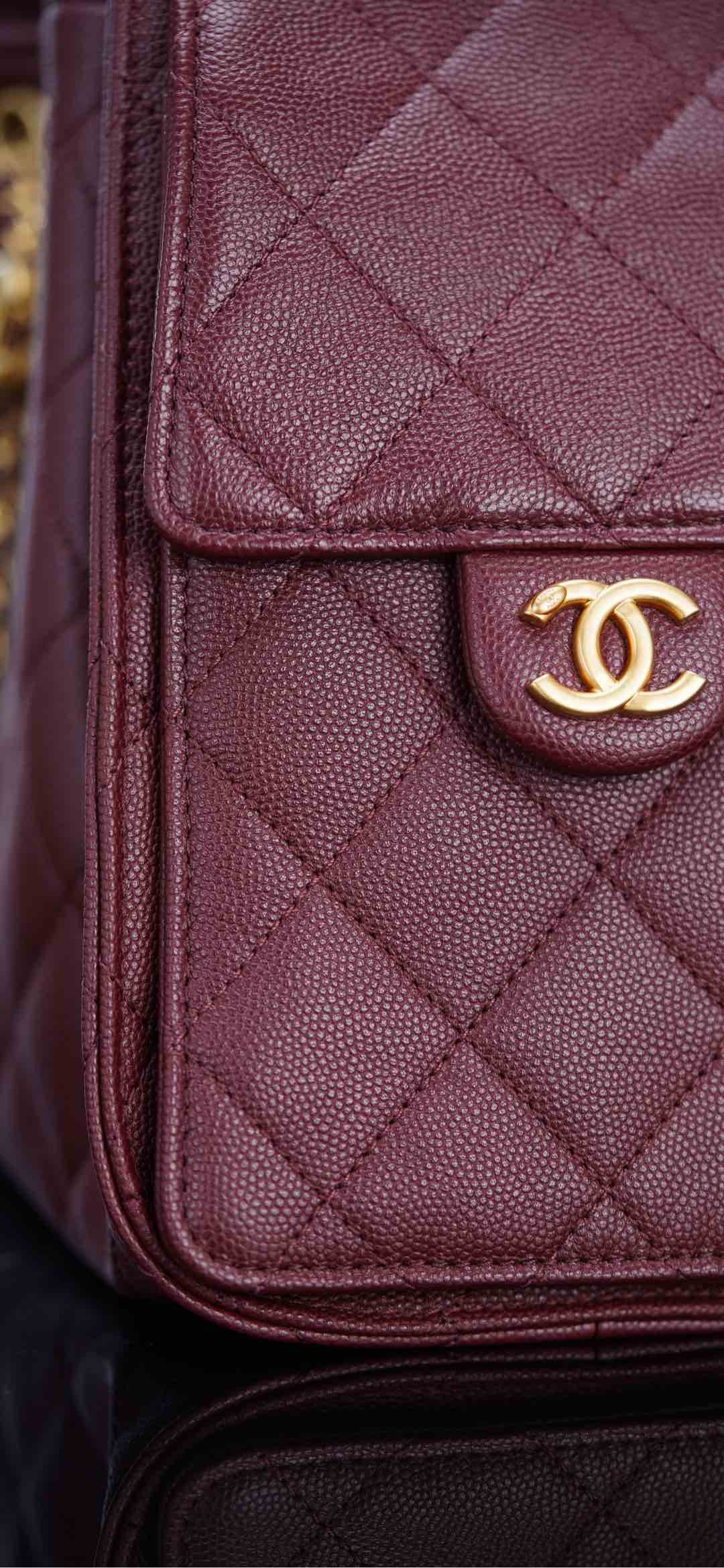 샤넬 25백 스몰 (버건디)